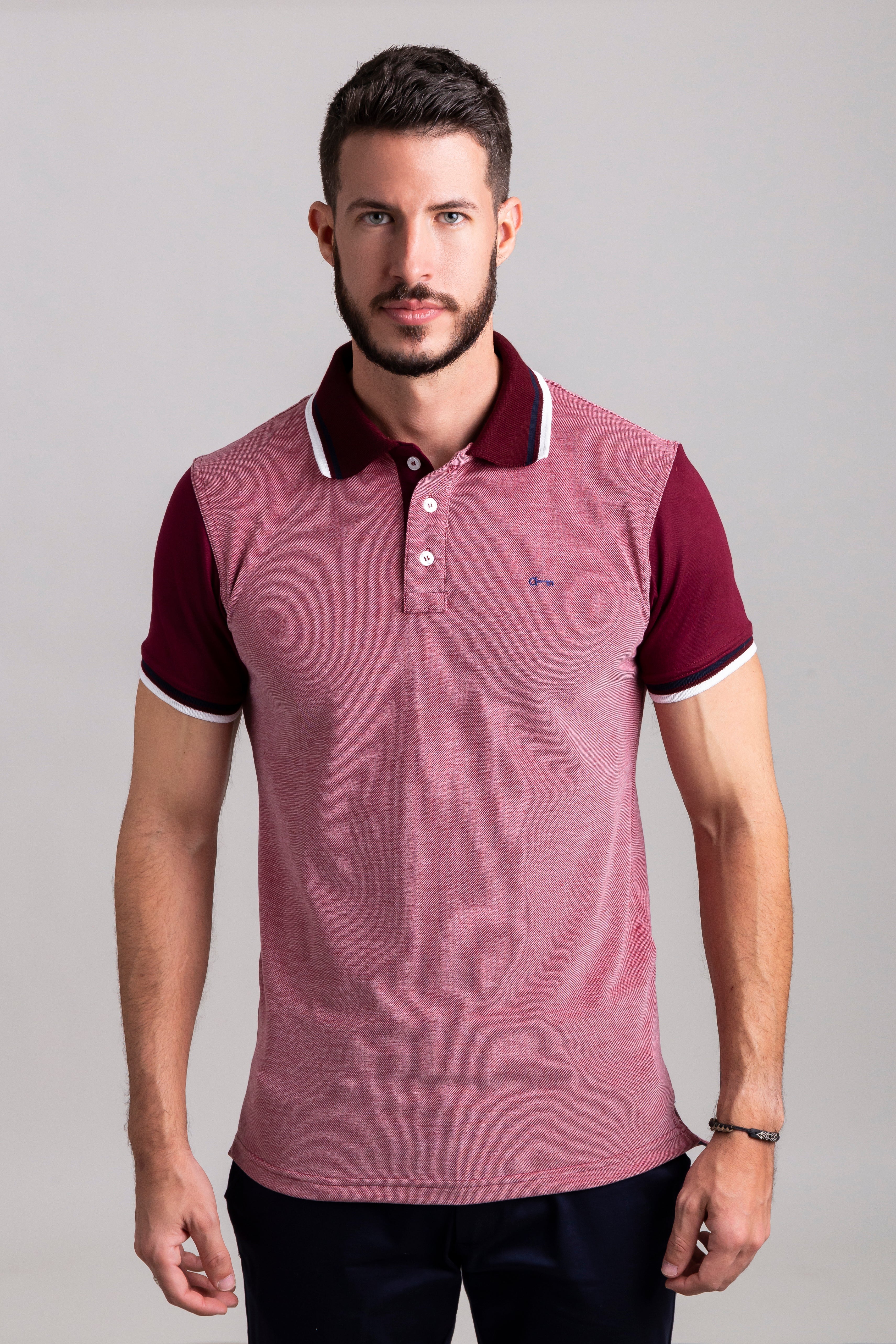 Playera Polo Vino – Porfirio - Main Image