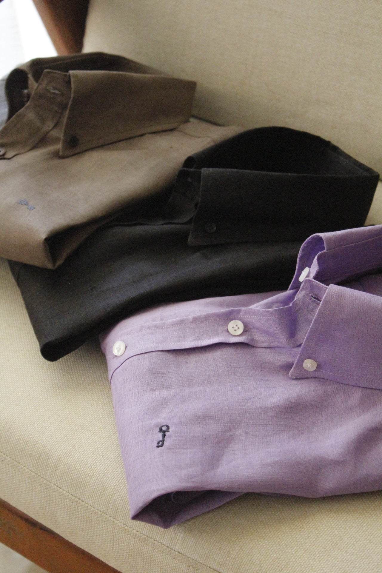 Camisa Negra 100% Lino Europeo