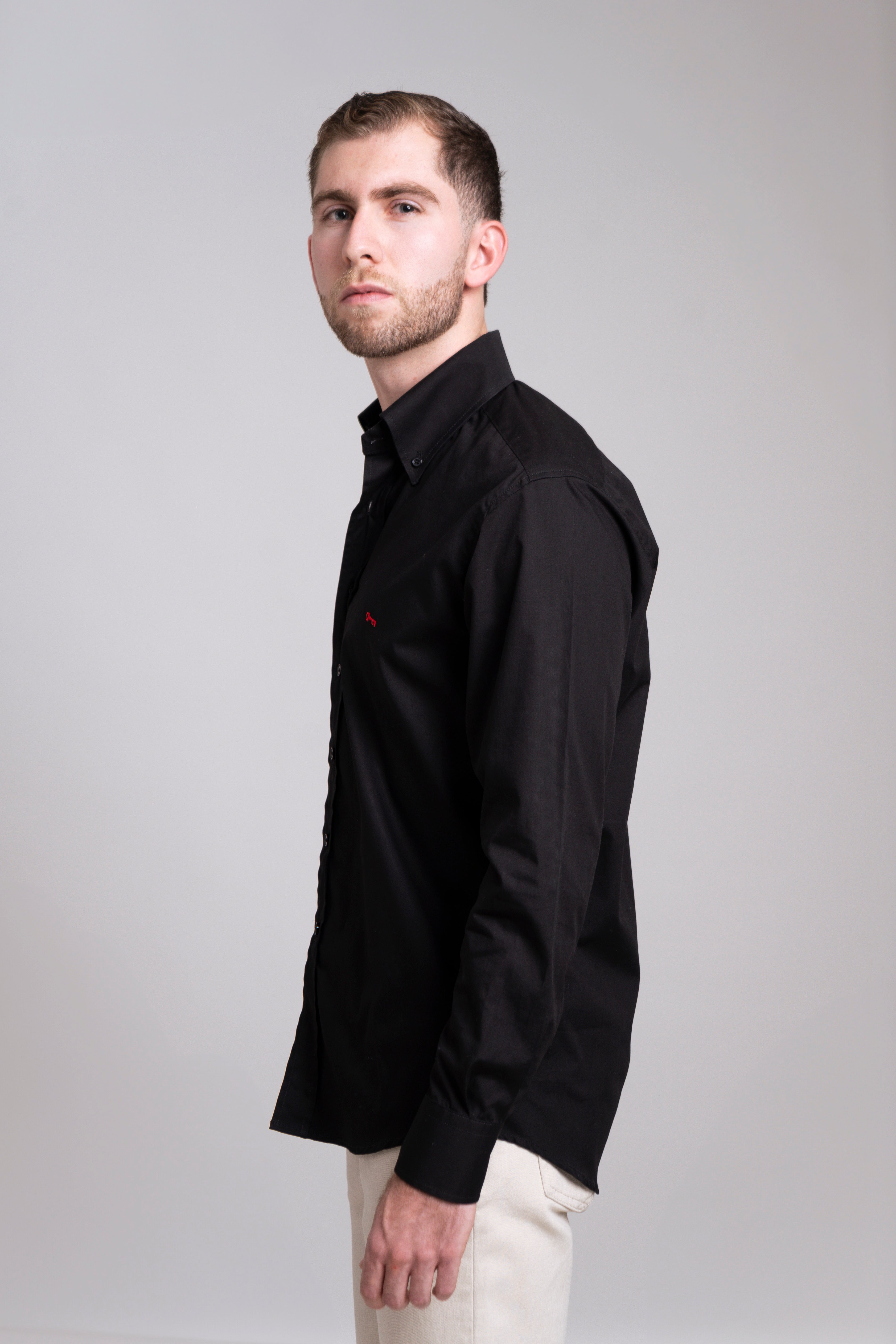 Camisa Negra Popelin