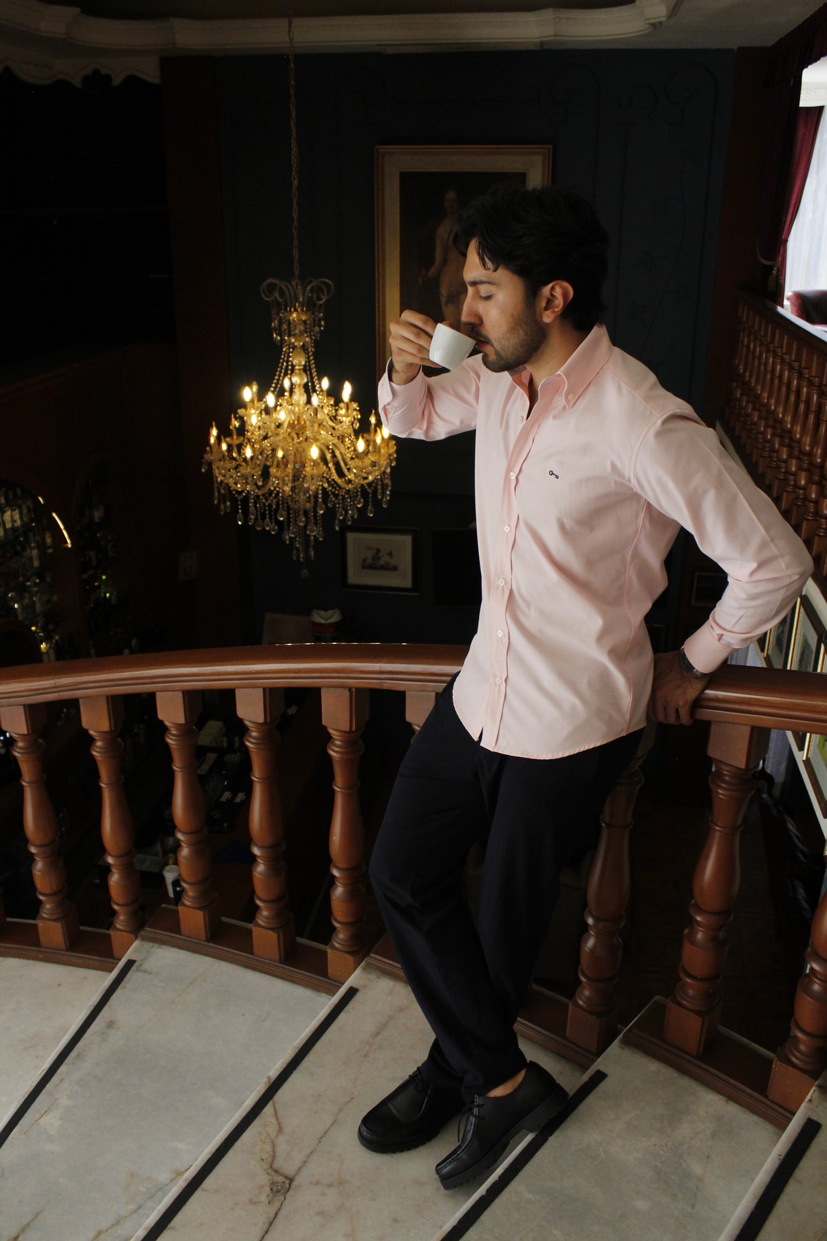 Camisa Oxford Rosa