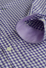 Camisa Popelín Cuadro Purpura