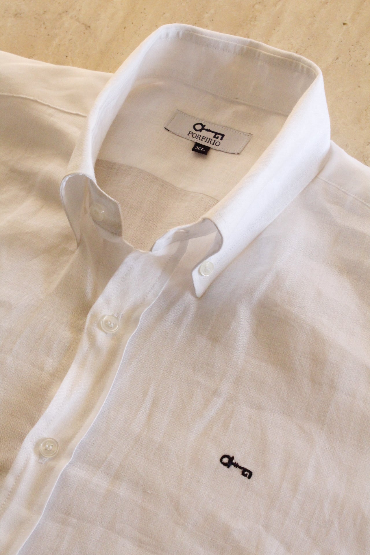Camisa Blanca 100% Lino Europeo