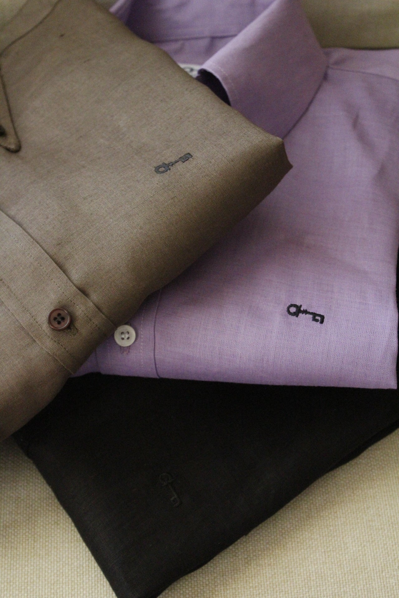 Camisa Negra 100% Lino Europeo