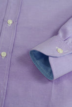 Camisa Oxford Ligero Lila Contrastes Cielo