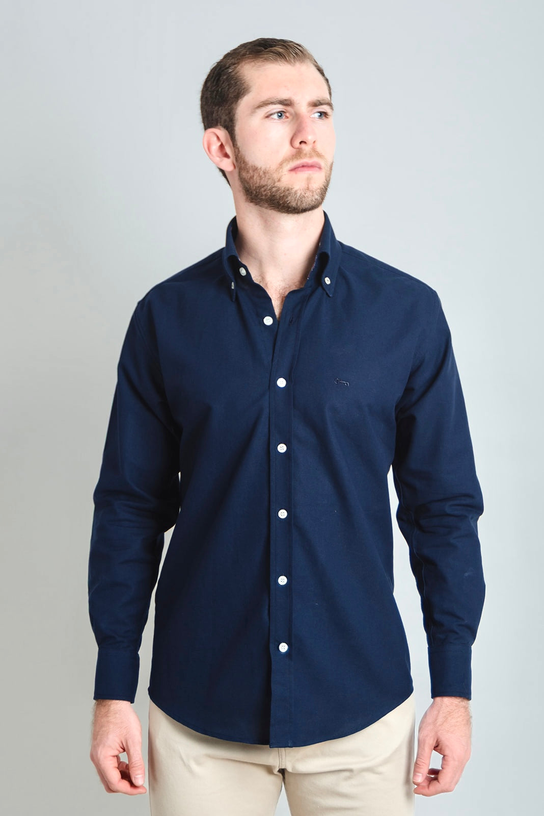 Camisa Oxford Marino Contrastes