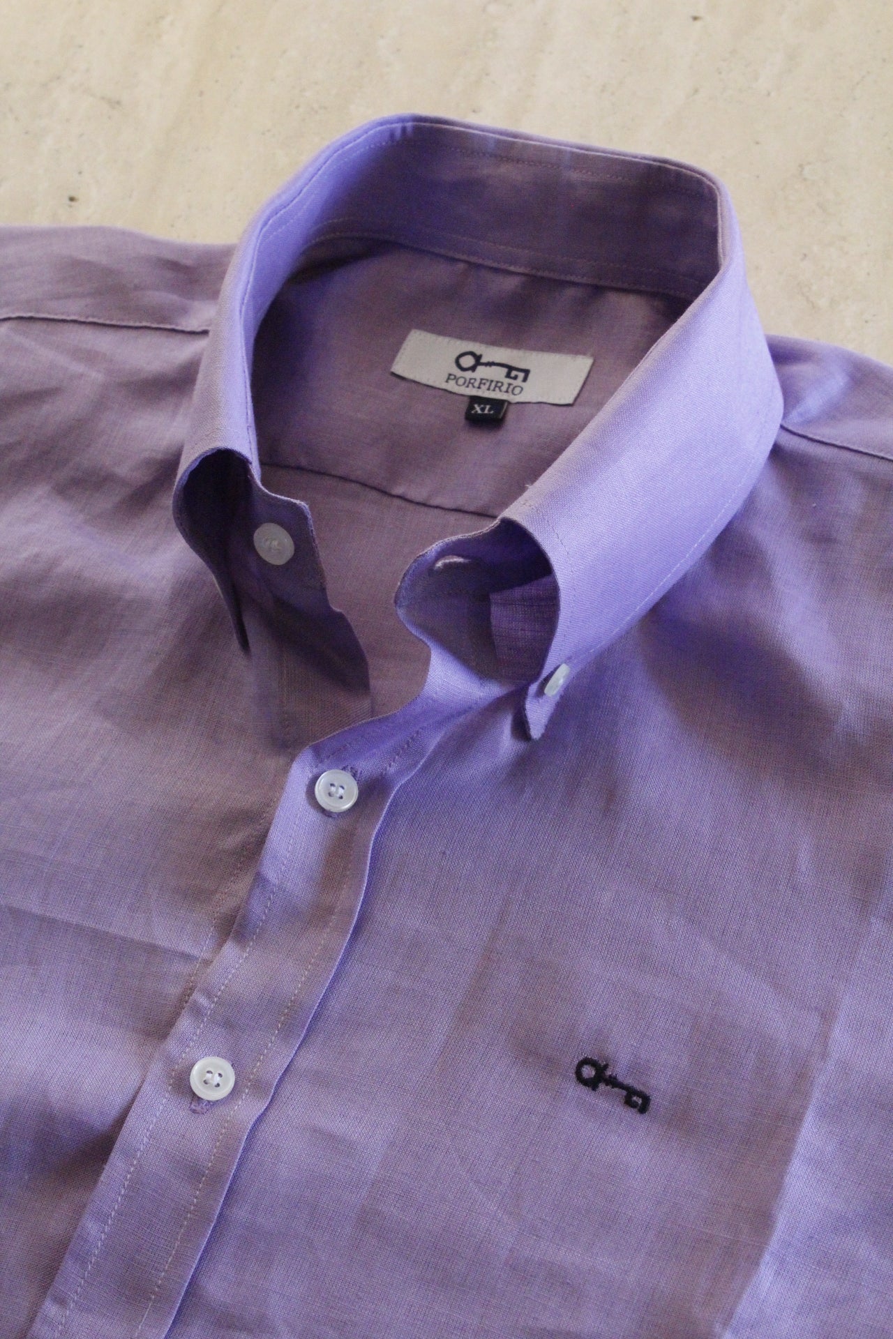 Camisa Lila 100% Lino Europeo