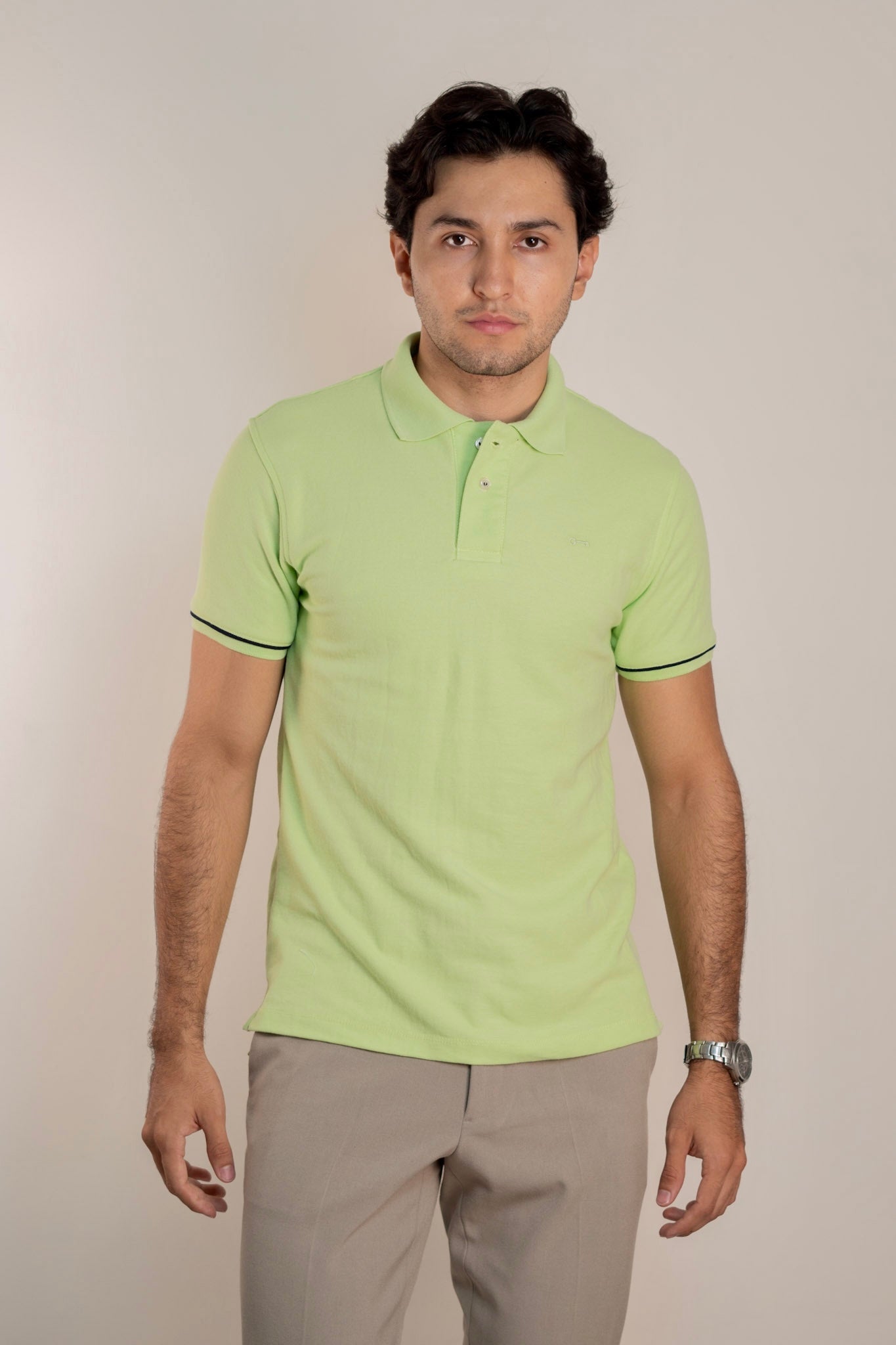 Polo Piqué Verde Claro