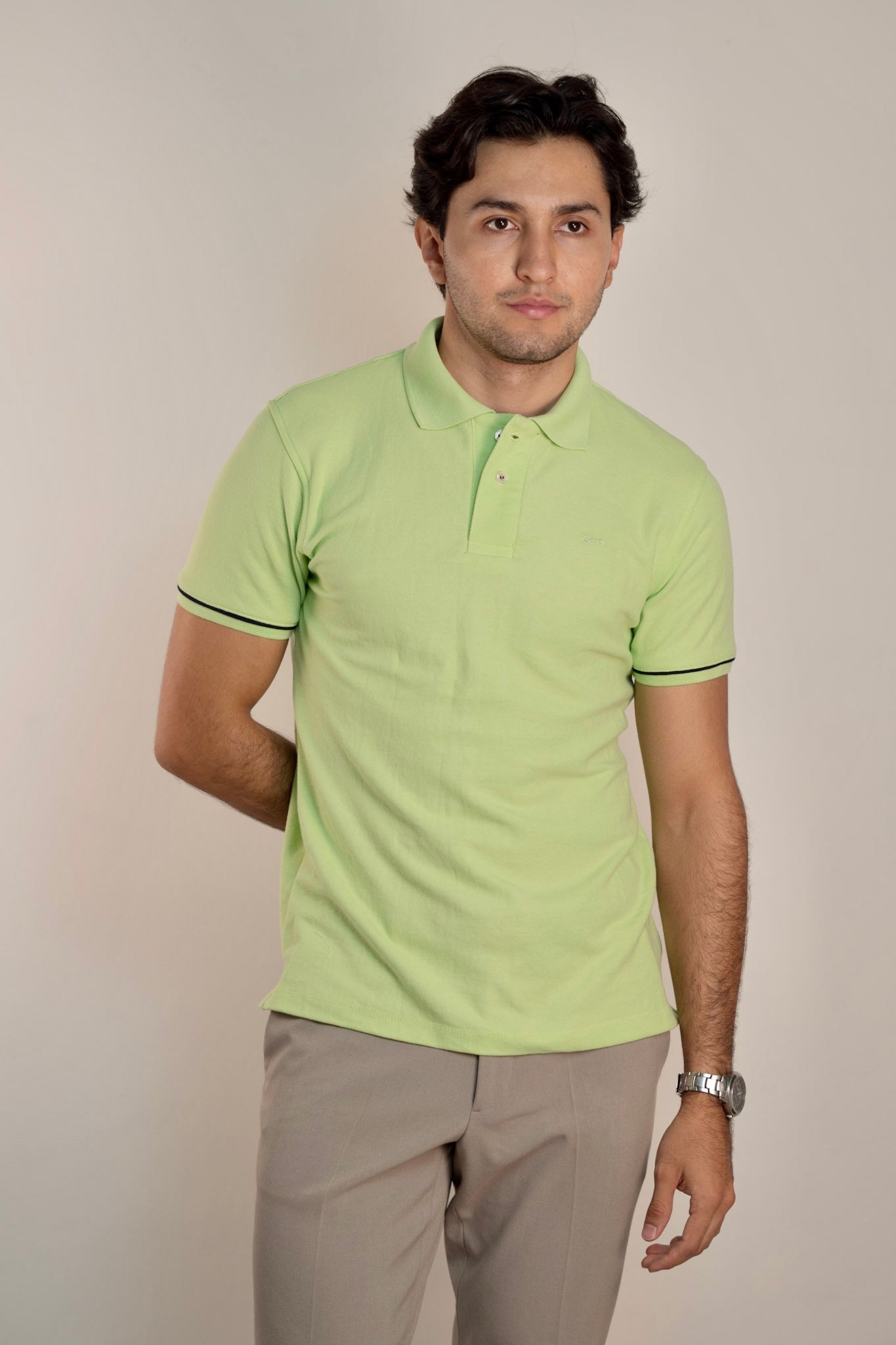 Polo Piqué Verde Claro