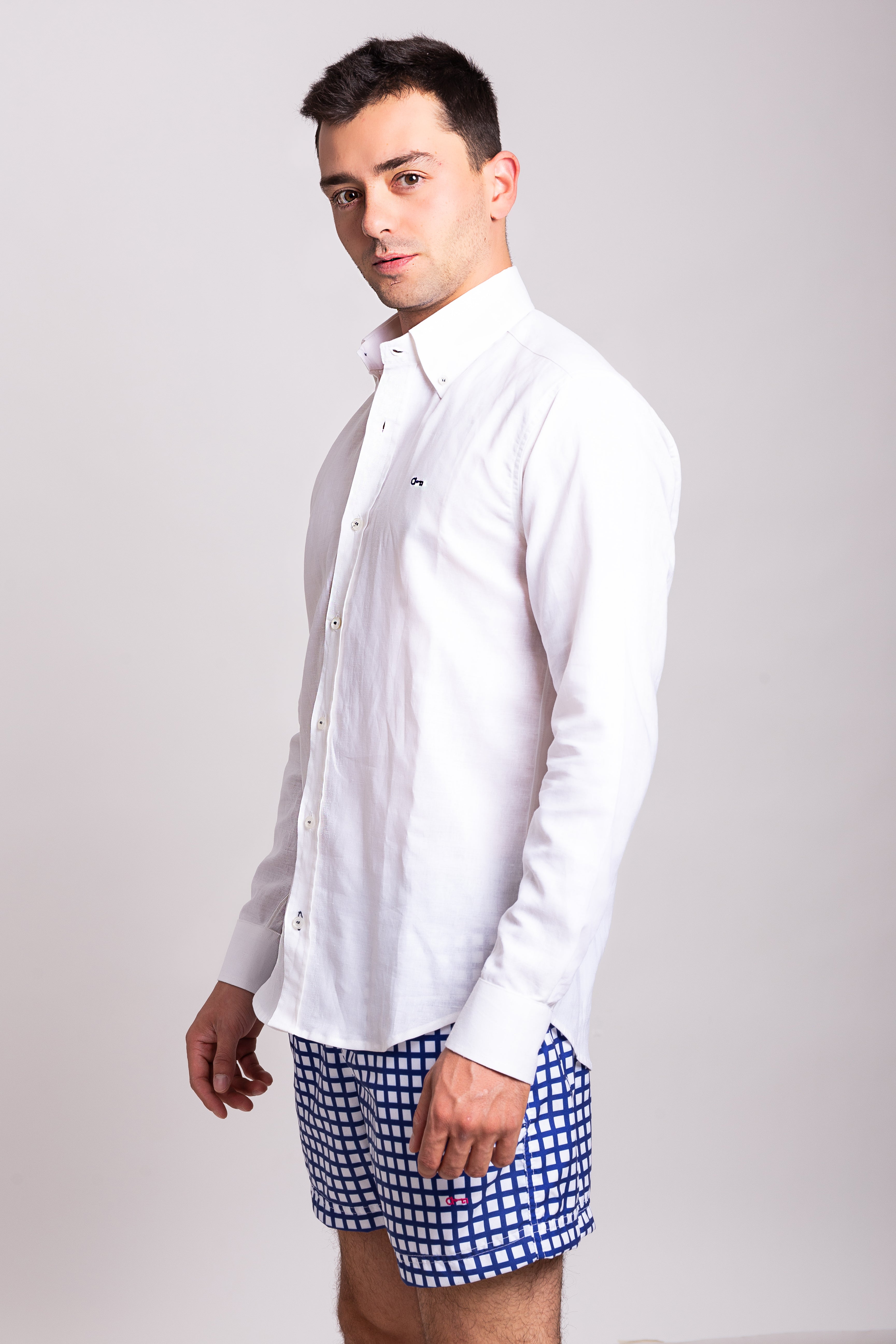 Traje de Baño Cuadros Azul