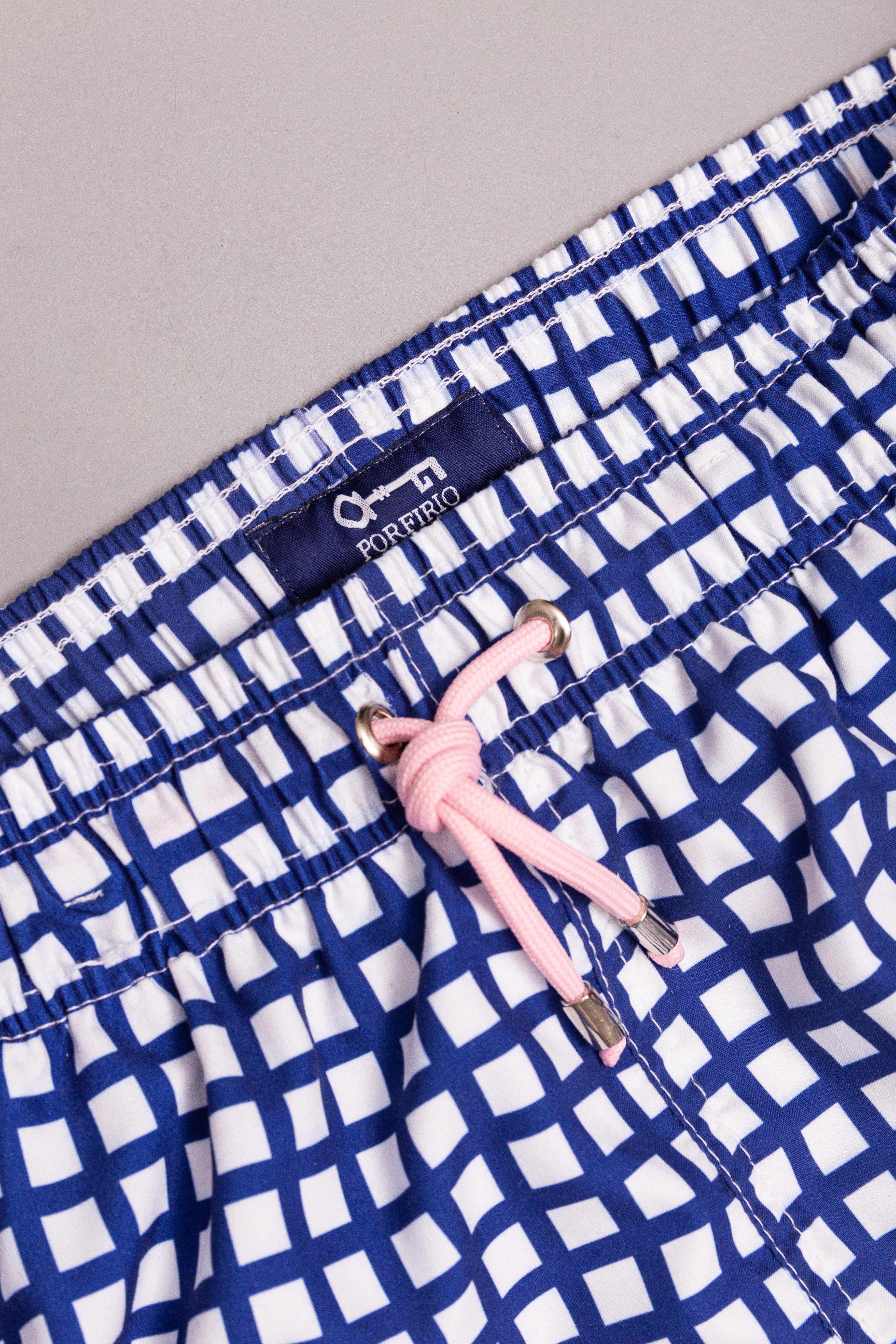 Traje de Baño Cuadros Azul