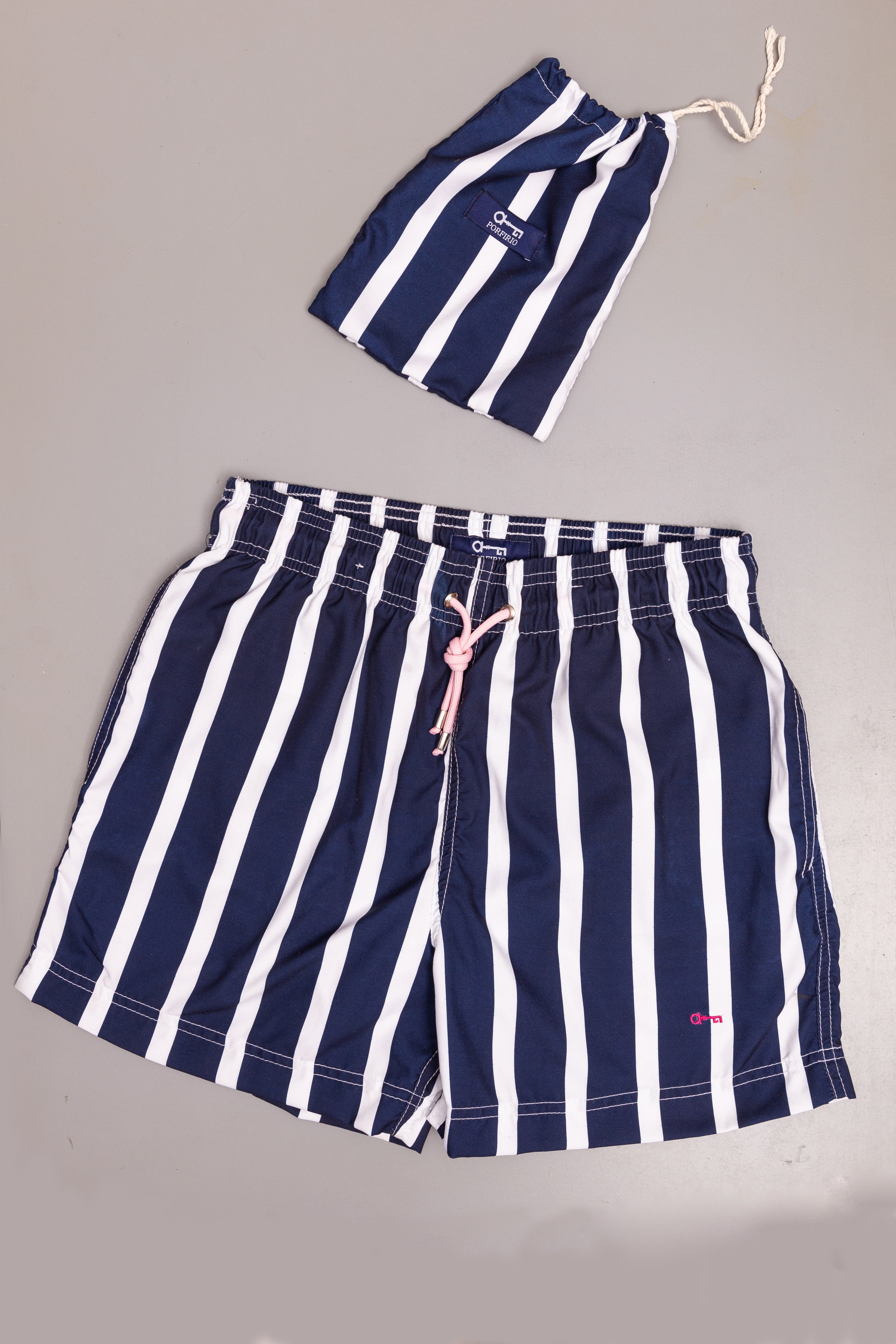 Traje de Baño Rayas Azul