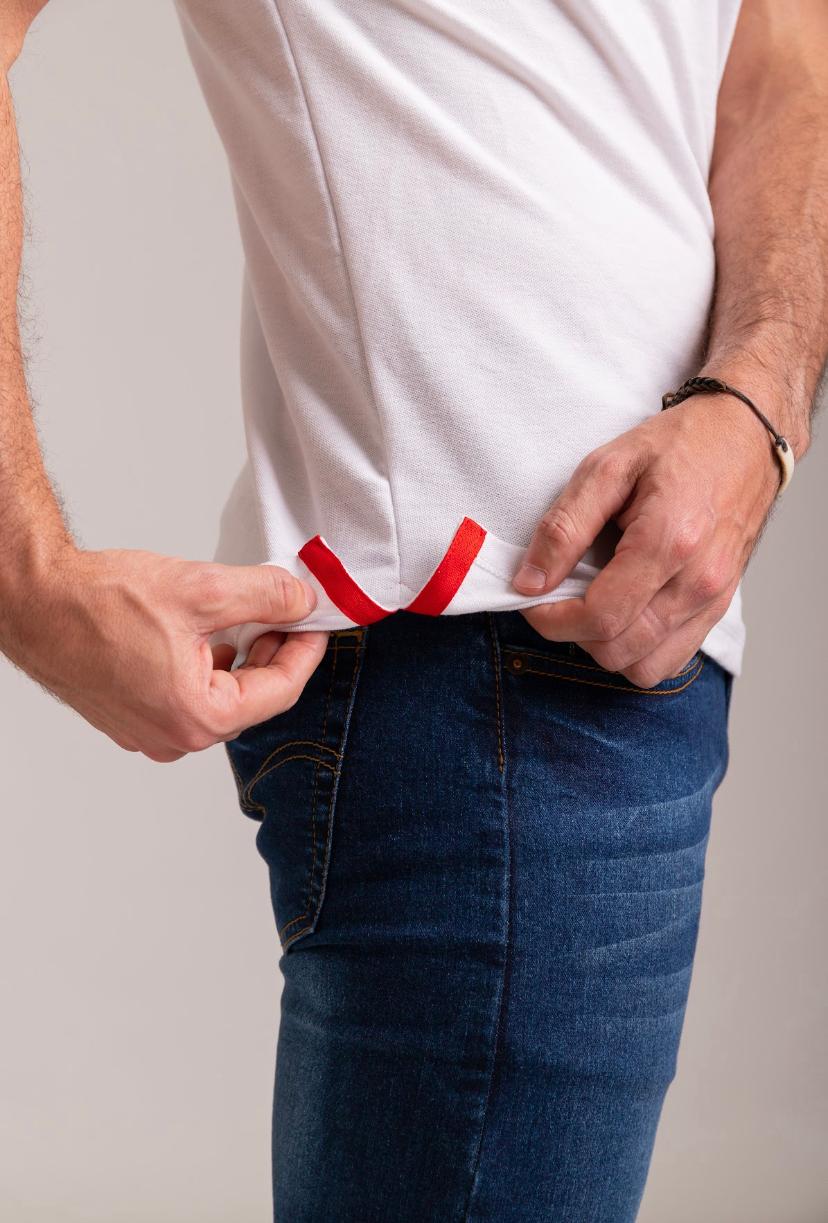 Zipper Polo Piqué Blanca