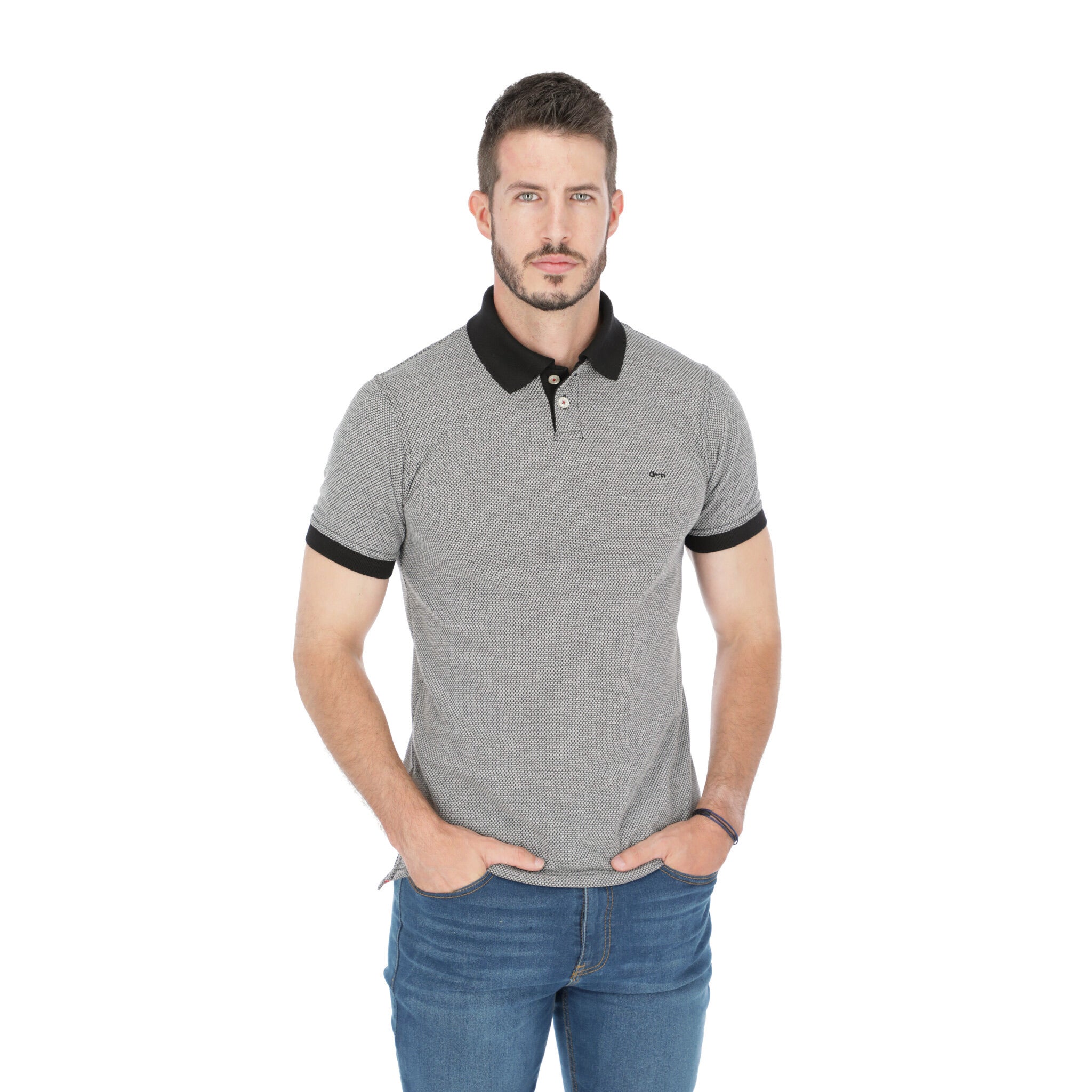 Playera Polo Minioval/Negro