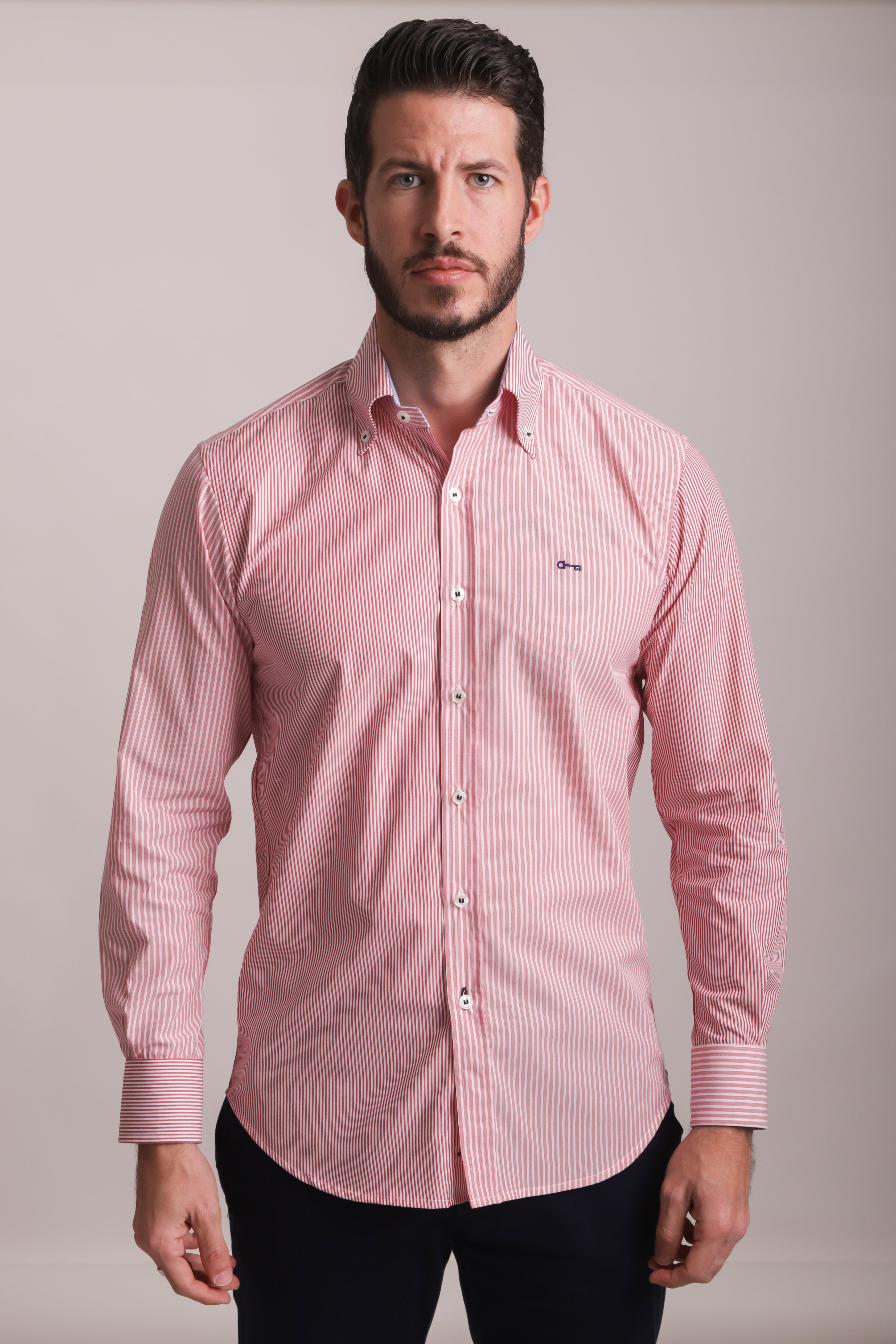 Camisa Disruptive Rayas Multitamaño Rojas