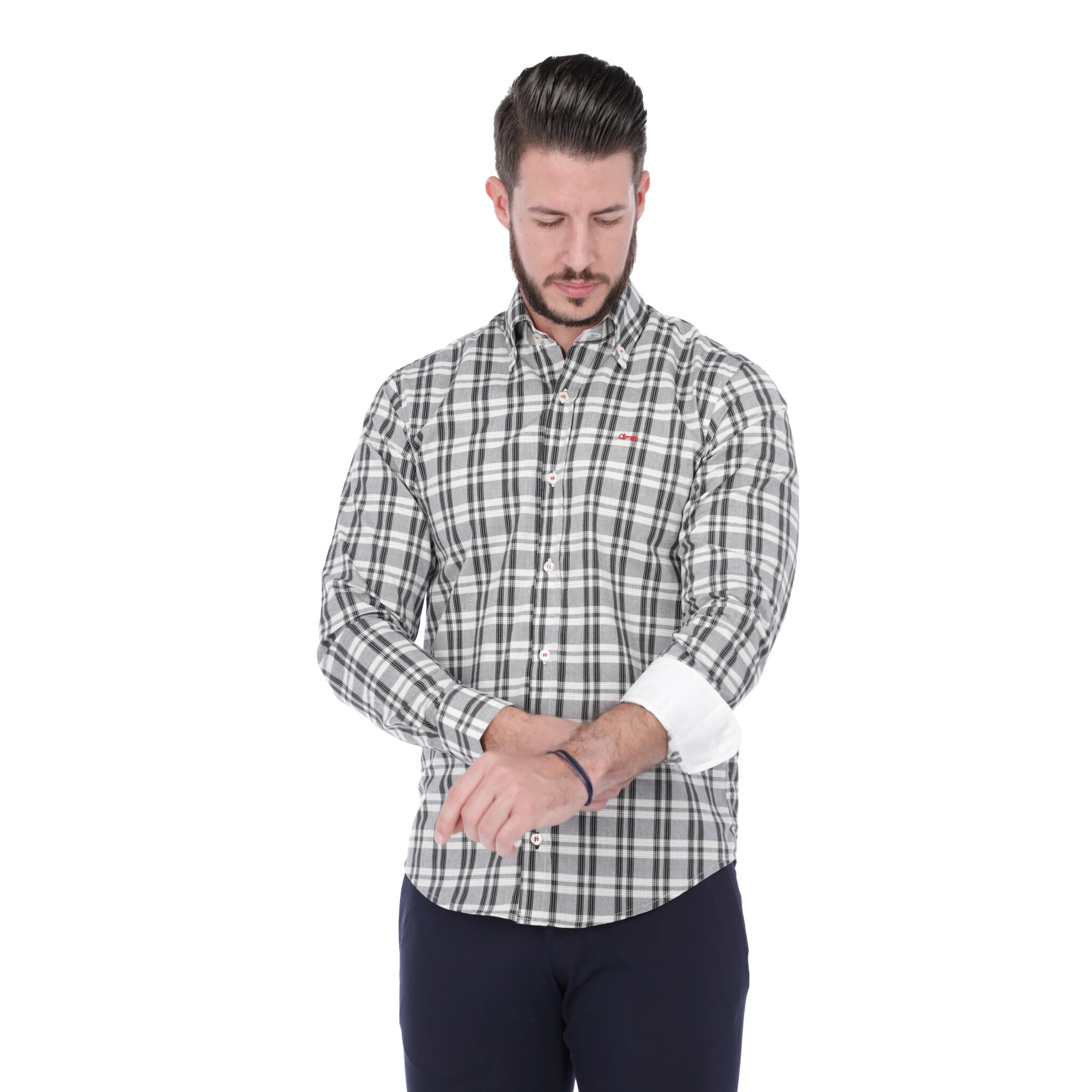 Cuadro Gris con contrastes en Blanco