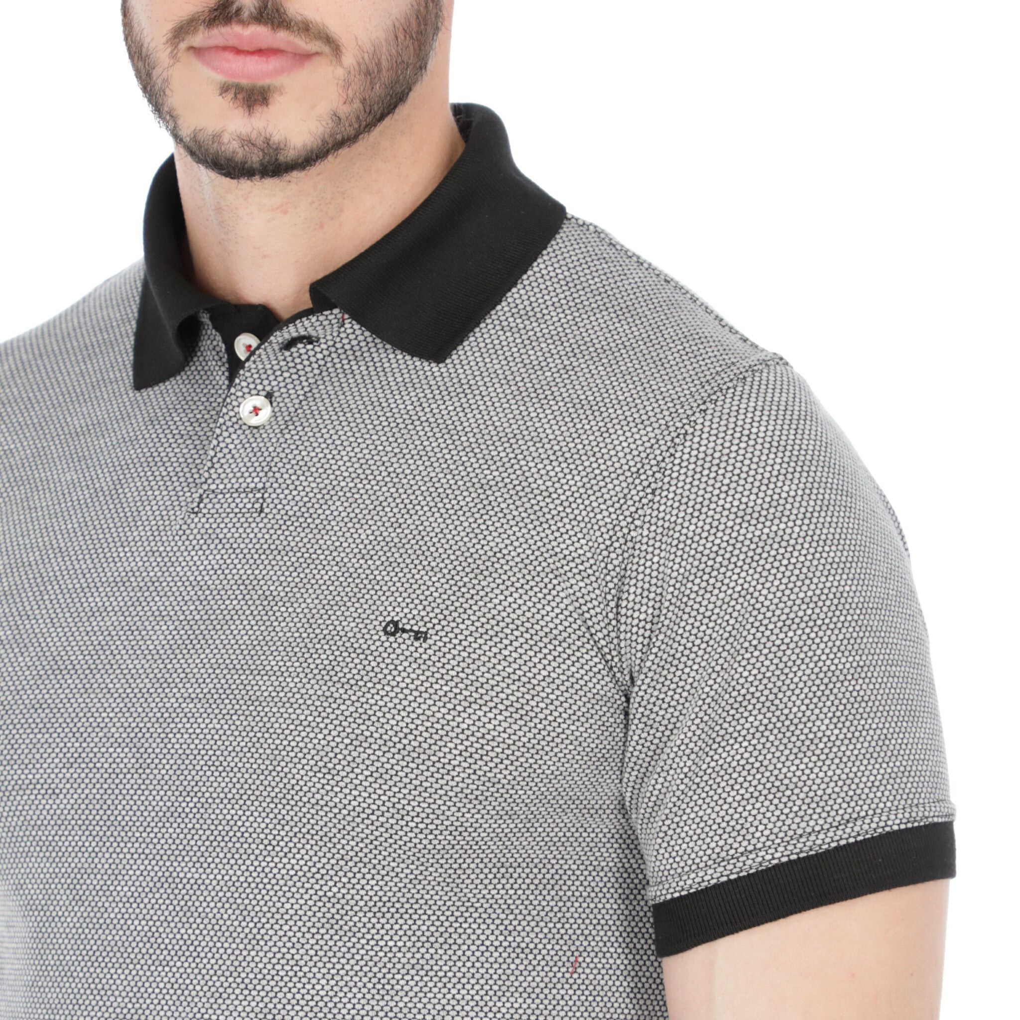 Playera Polo Minioval/Negro