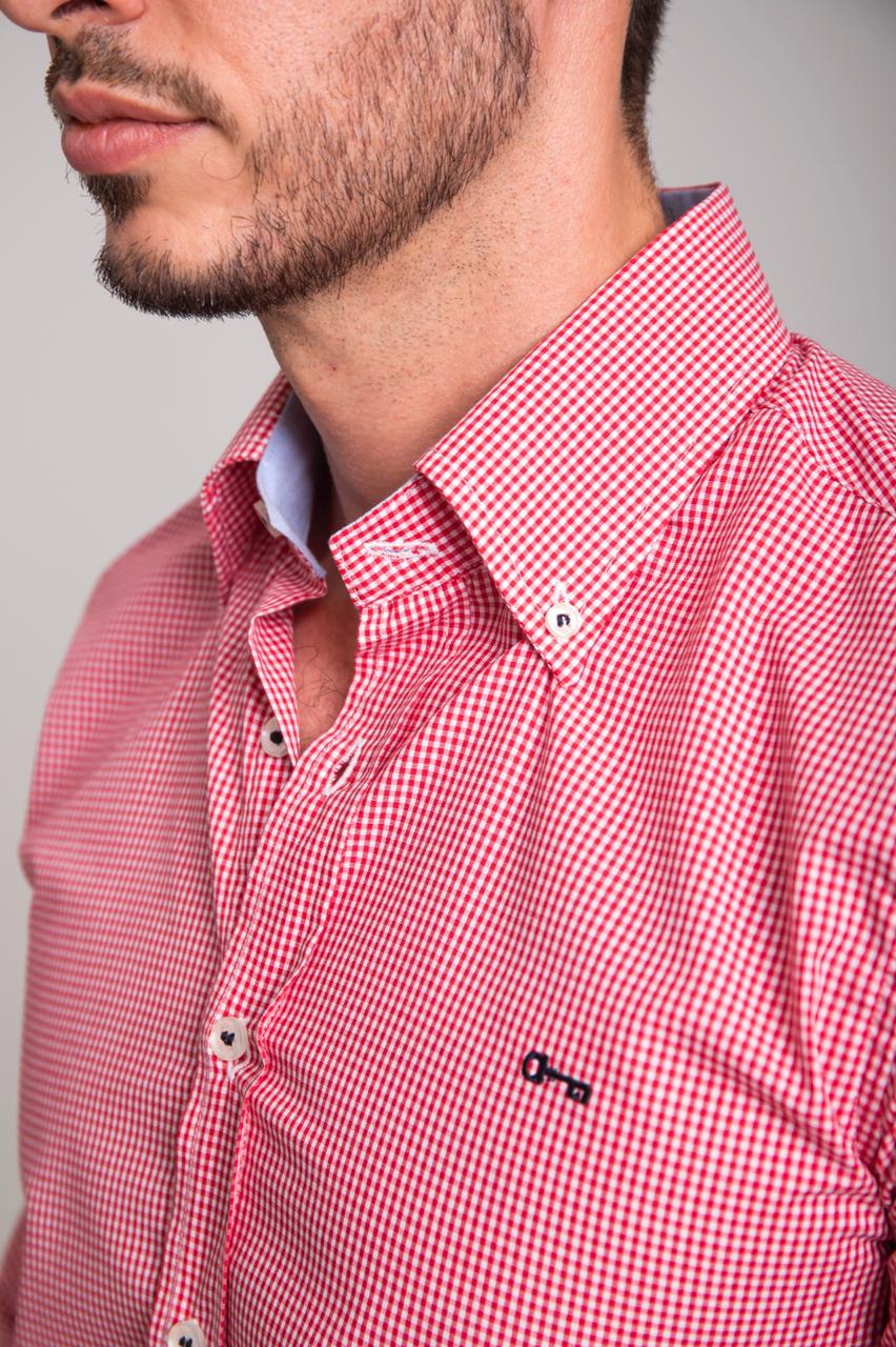 Camisa Cuadros Mini Rojo