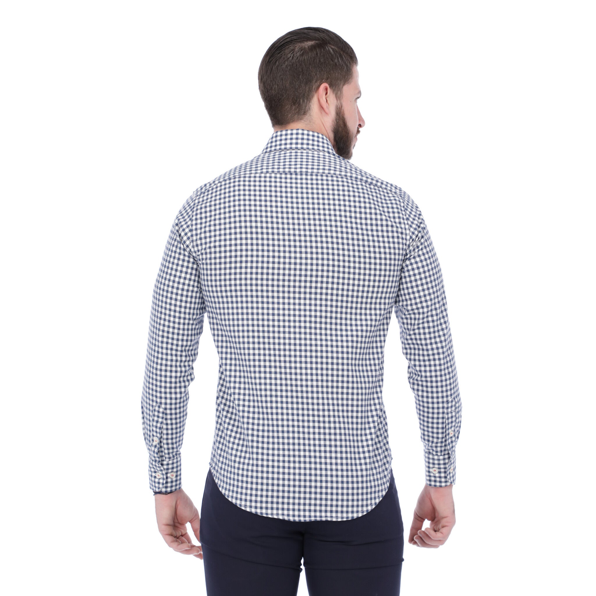 Cuadro Azul Marino contrastes en Blanco