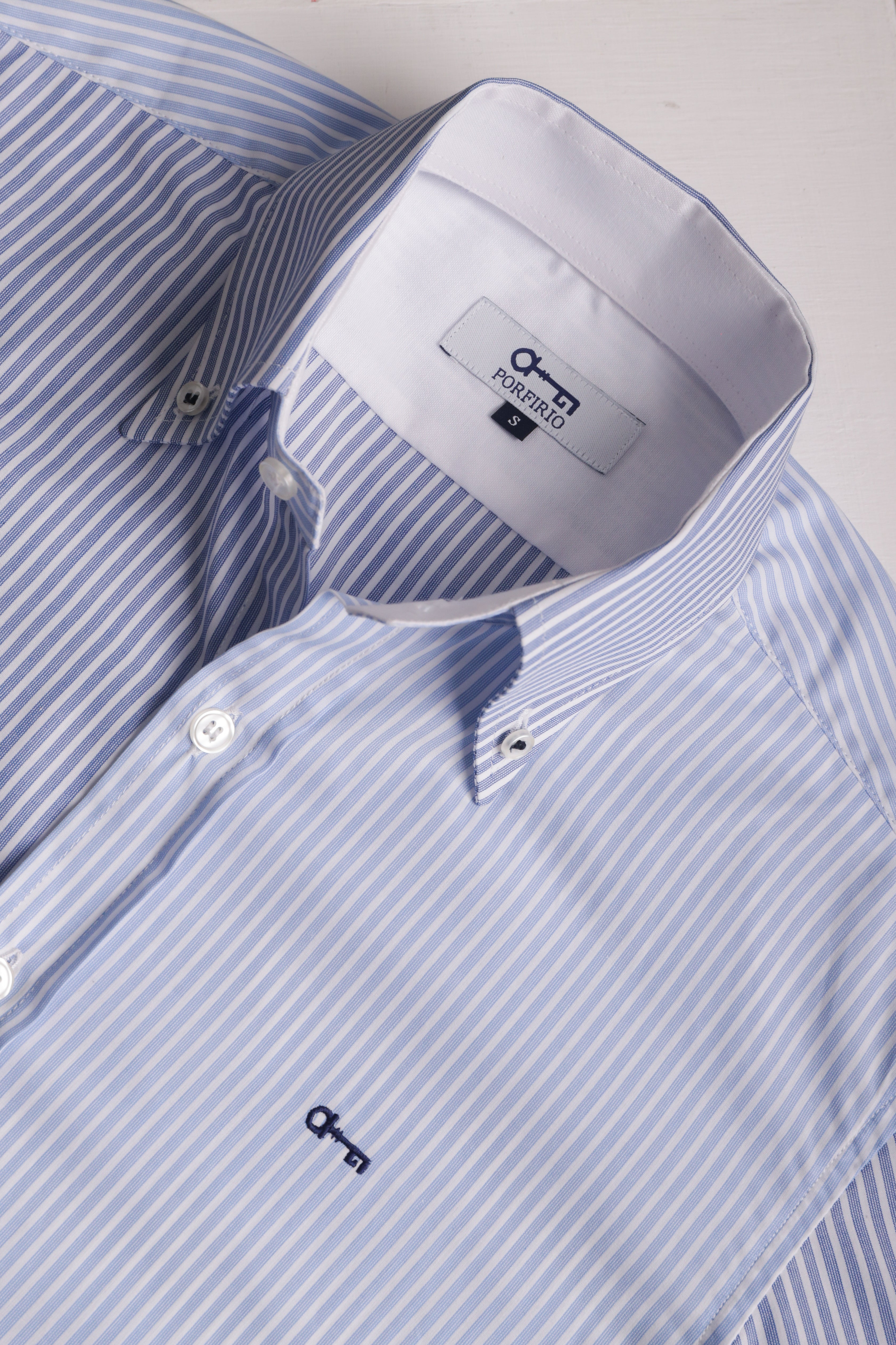 Camisa Disruptive Rayas Cielo y Marino