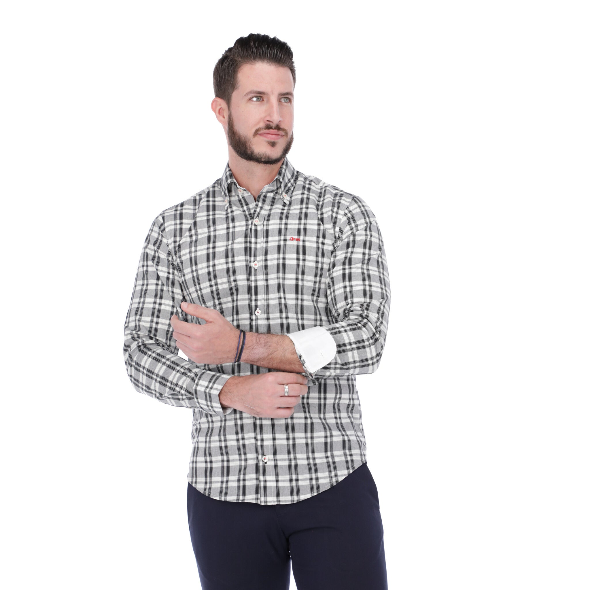 Cuadro Gris con contrastes en Blanco