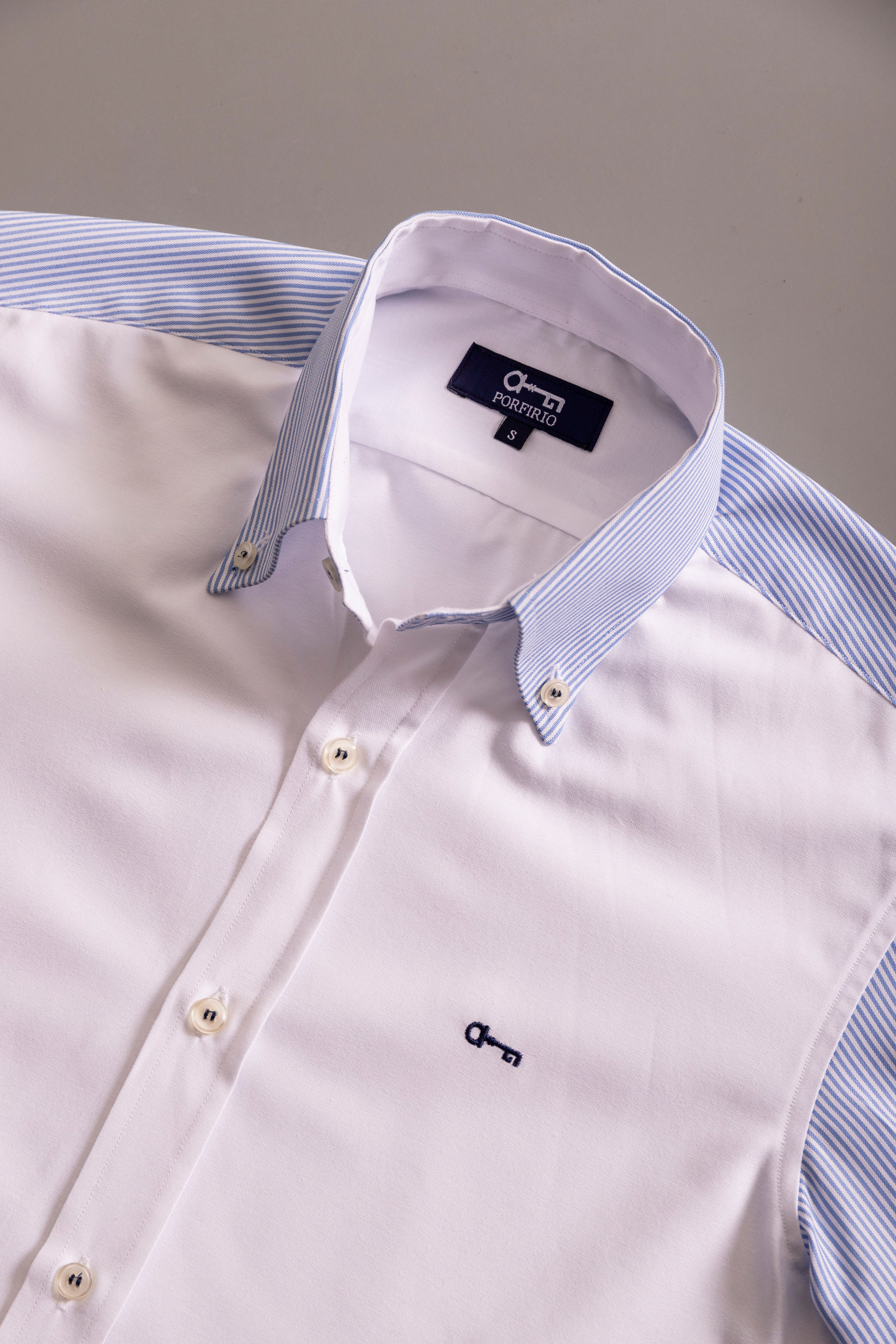 Disruptive Oxford Blanco y Rayas Cielo