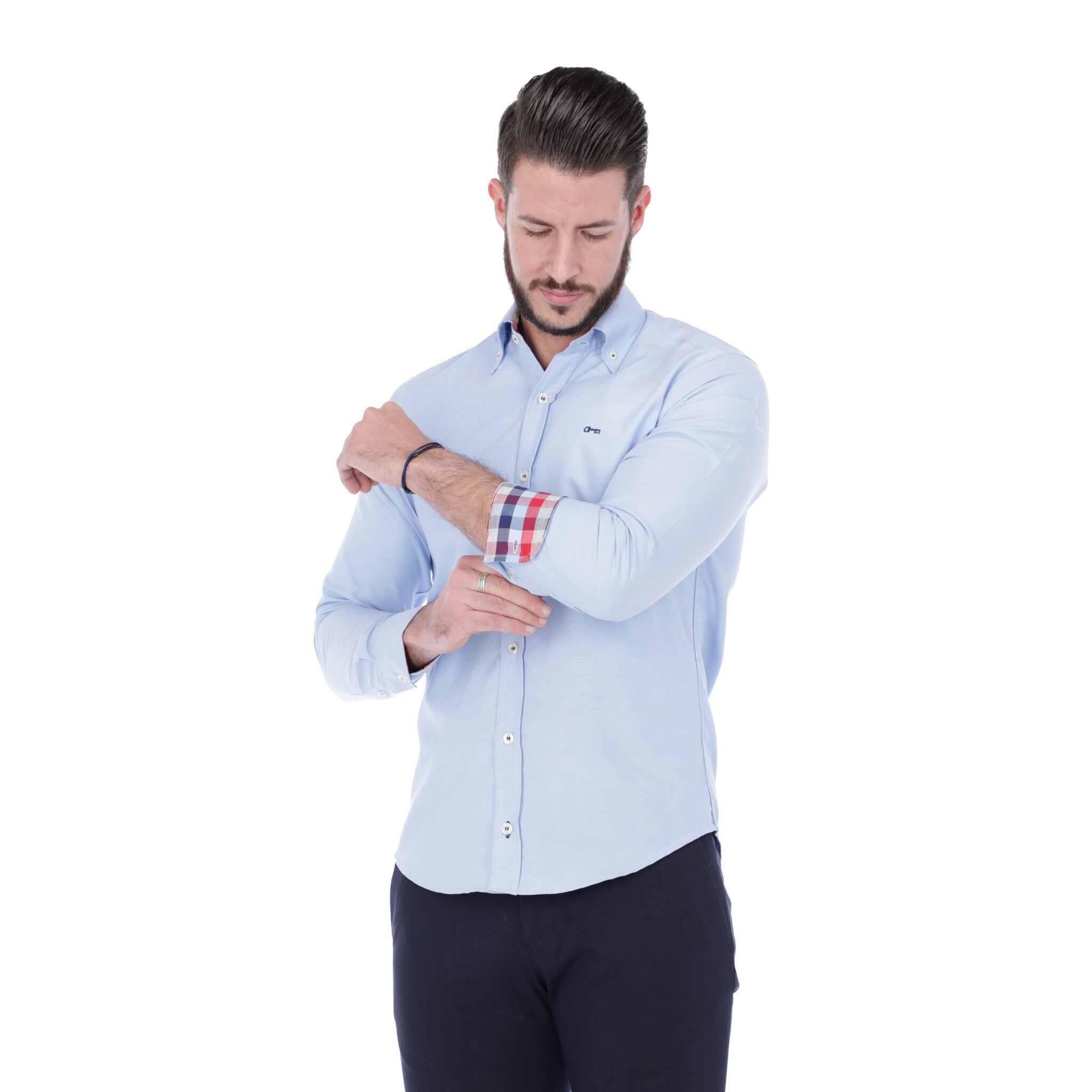 Camisa Oxford Azul Cielo