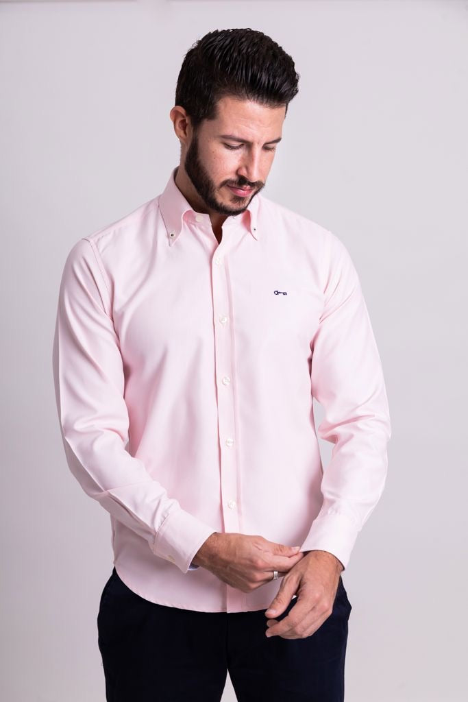 Camisa Oxford Rosa