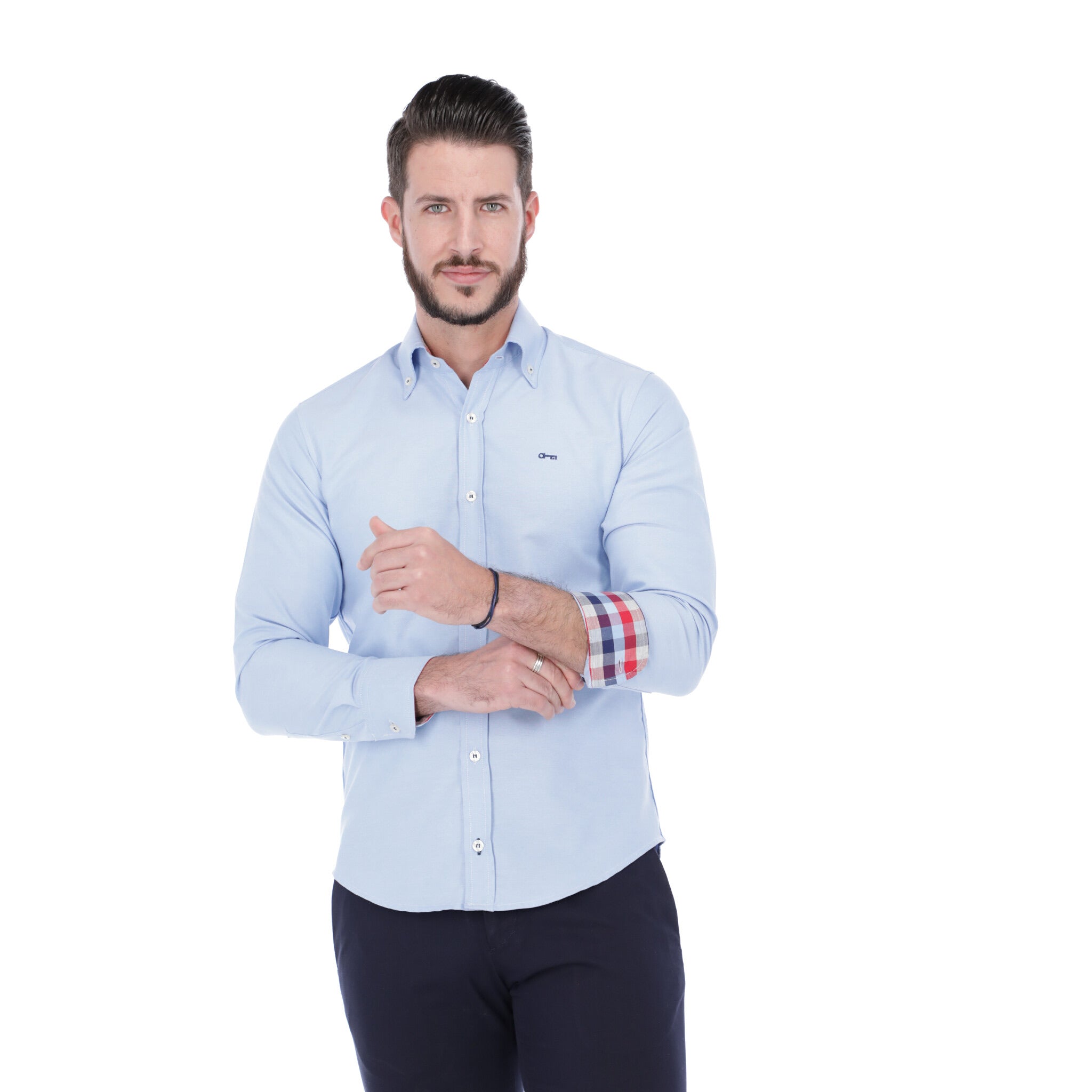 Camisa Oxford Azul Cielo
