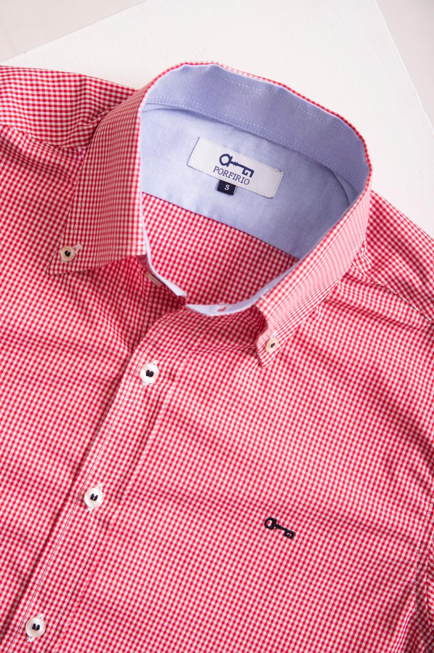 Camisa Cuadros Mini Rojo