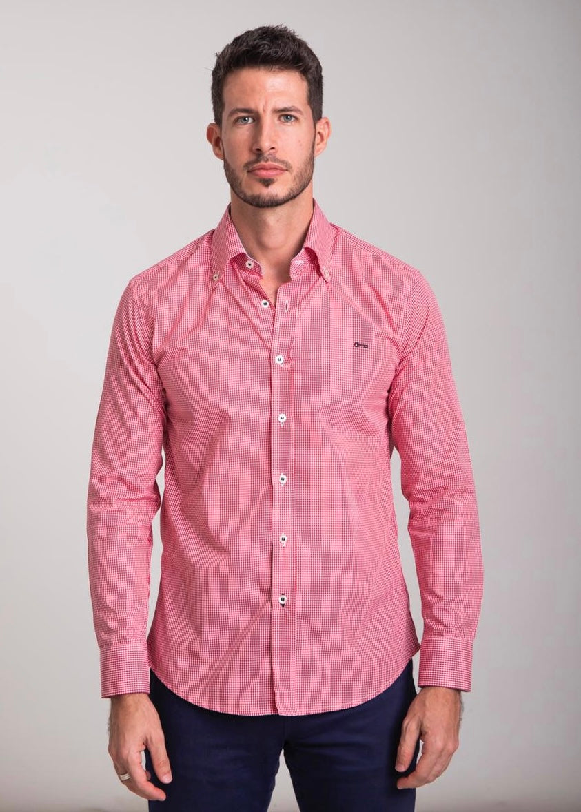 Camisa Cuadros Mini Rojo