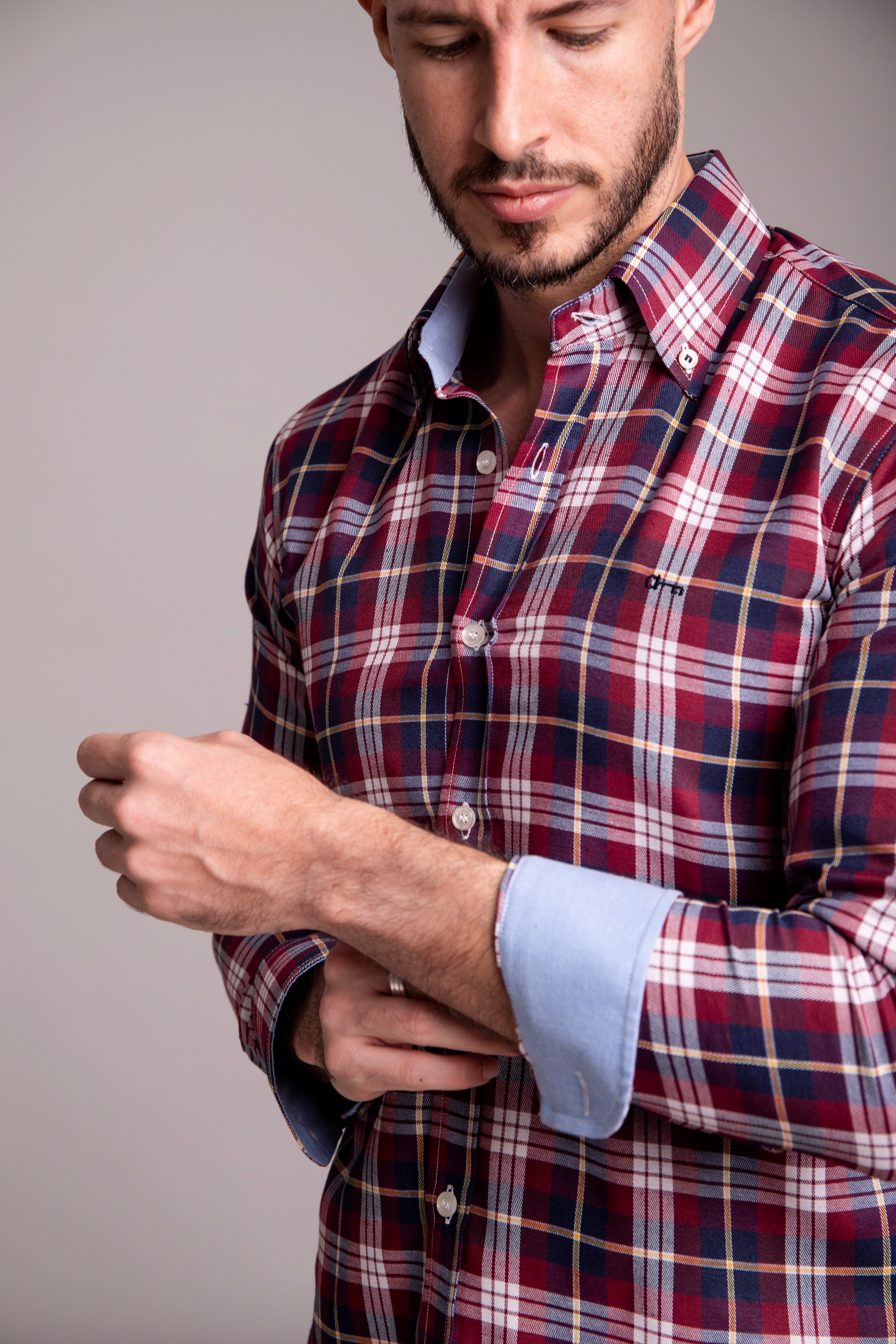 Camisa Cuadro Tinto Escocés