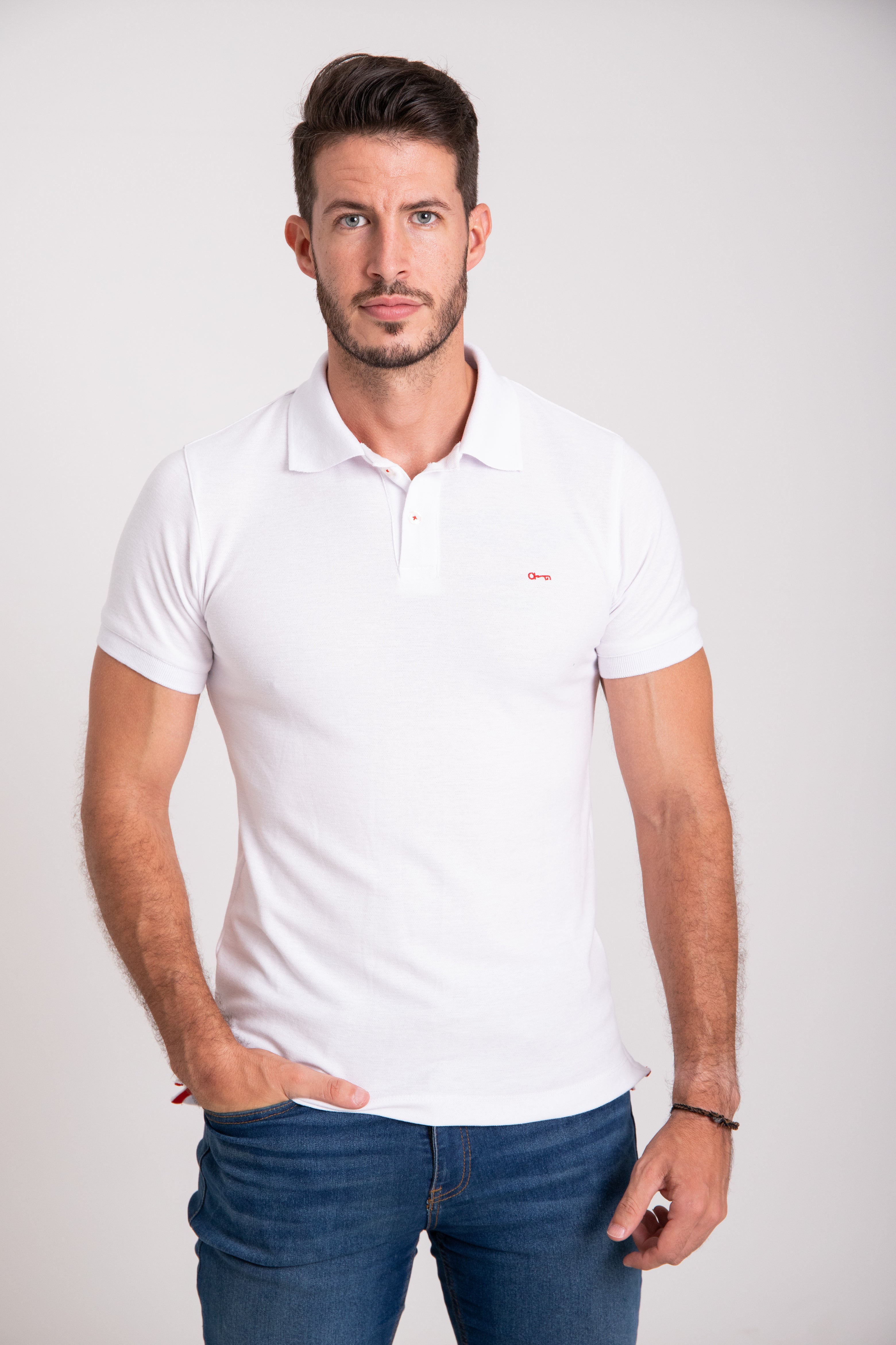 Polo Piqué Blanca