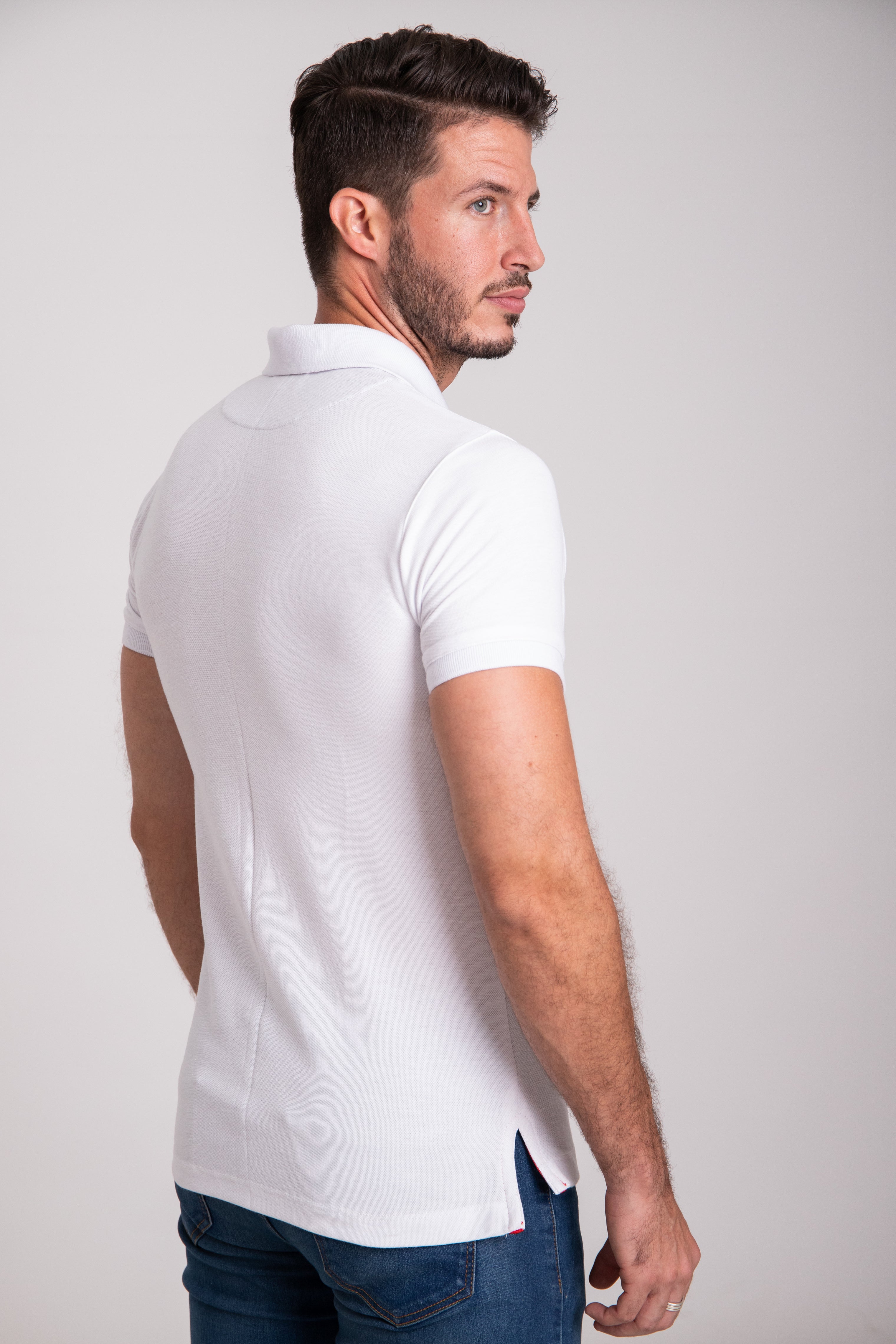Polo Piqué Blanca