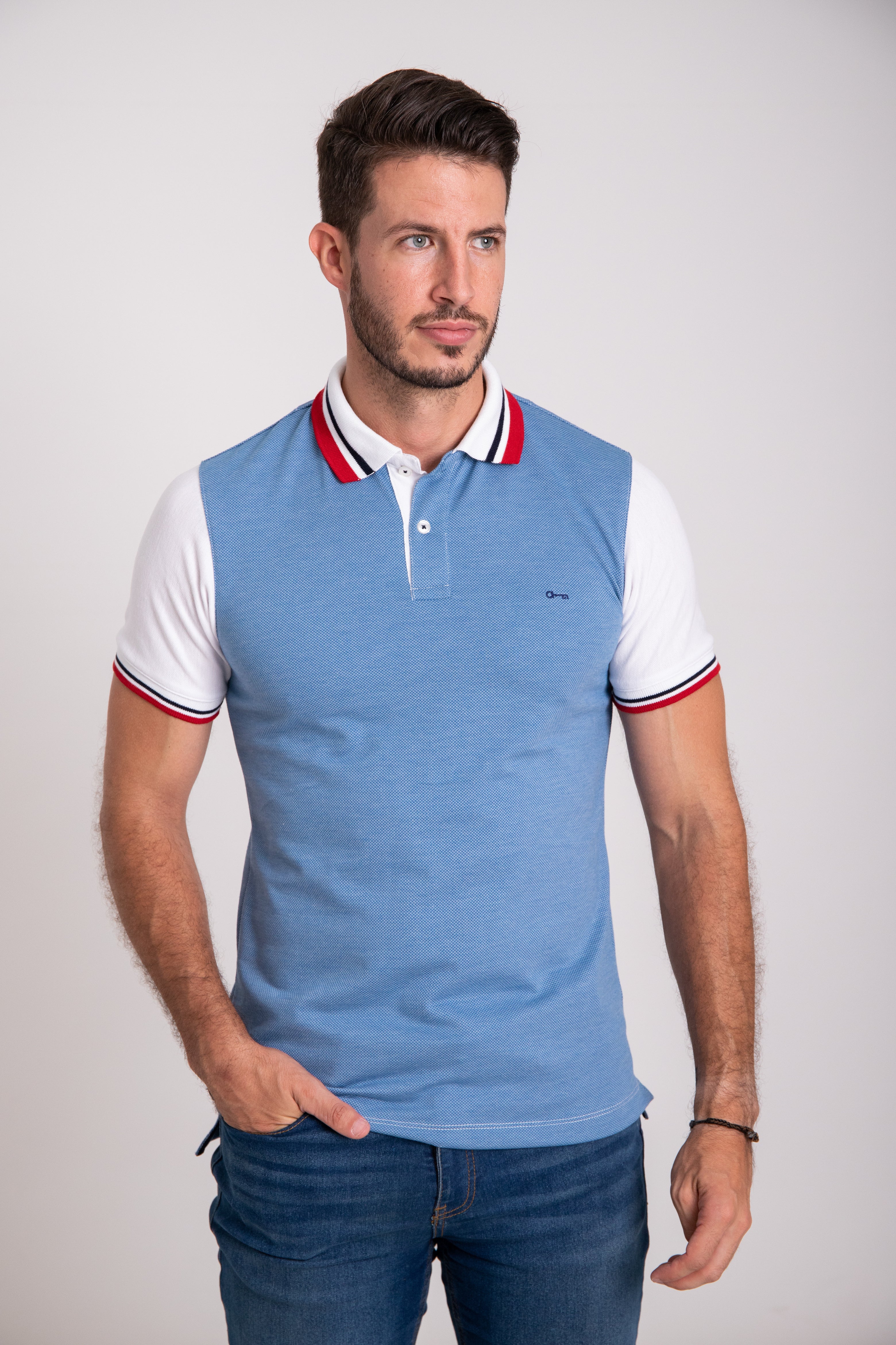 Polo Arrow Cielo
