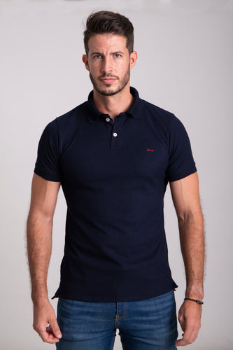 Polo Piqué Marino